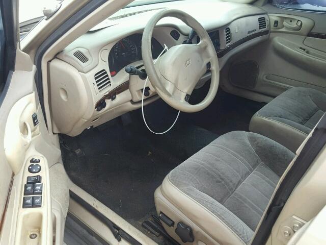 2G1WF55K859285925 - 2005 CHEVROLET IMPALA GOLD photo 9