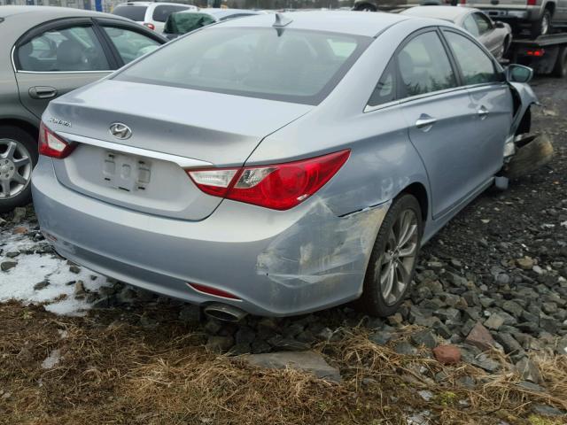 5NPEC4AC8BH232249 - 2011 HYUNDAI SONATA SE SILVER photo 4