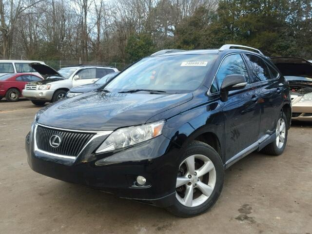 2T2BK1BA1AC073878 - 2010 LEXUS RX 350 BLACK photo 2