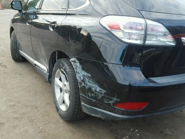 2T2BK1BA1AC073878 - 2010 LEXUS RX 350 BLACK photo 9