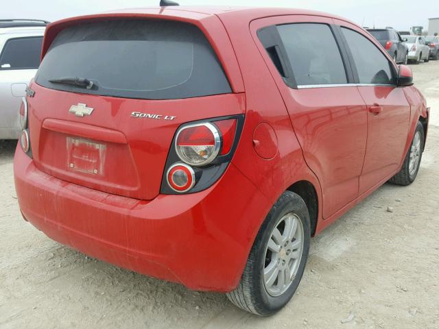 1G1JC6SH2C4227150 - 2012 CHEVROLET SONIC LT RED photo 4