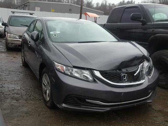 19XFB2F57DE035411 - 2013 HONDA CIVIC LX GRAY photo 1