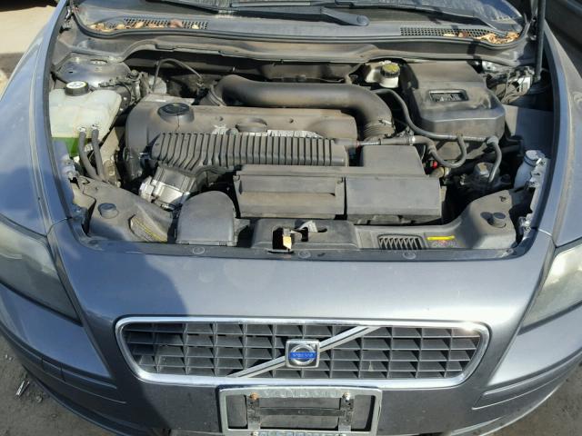 YV1MS682772280190 - 2007 VOLVO S40 T5 GRAY photo 7