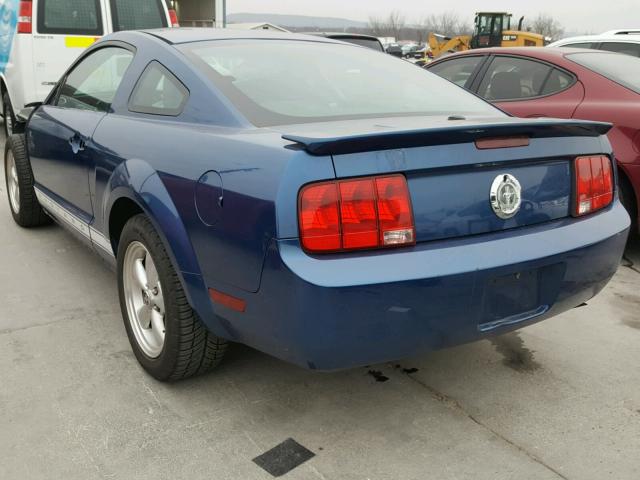 1ZVFT80N575232051 - 2007 FORD MUSTANG BLUE photo 3