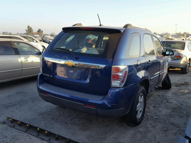 2CNDL13F286340327 - 2008 CHEVROLET EQUINOX LS BLUE photo 4