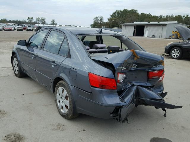 5NPET4ACXAH645157 - 2010 HYUNDAI SONATA GLS GRAY photo 3