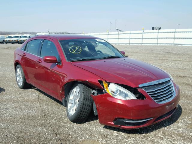 1C3CCBAB2DN697829 - 2013 CHRYSLER 200 LX RED photo 1