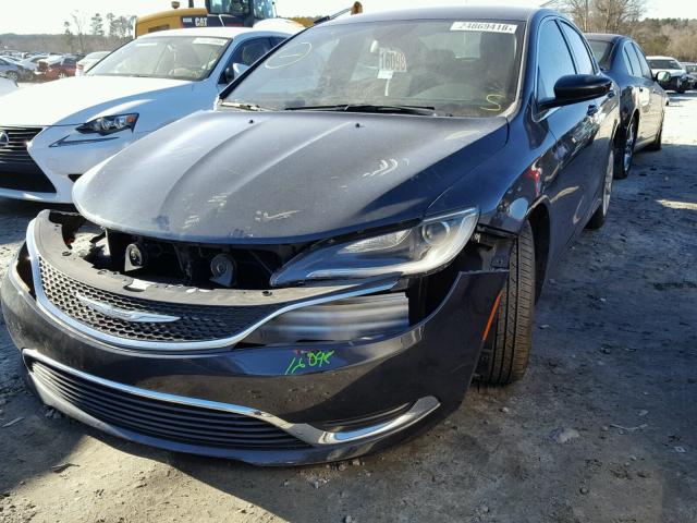 1C3CCCAB4GN173270 - 2016 CHRYSLER 200 LIMITE BLACK photo 2