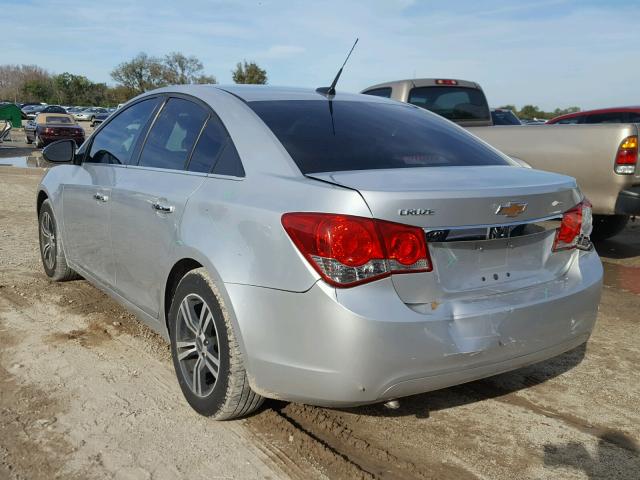 1G1PD5SH8B7208844 - 2011 CHEVROLET CRUZE LS SILVER photo 3