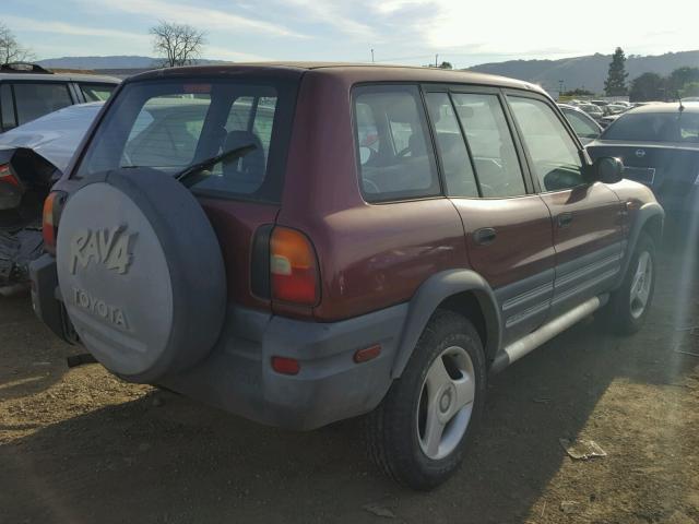 JT3GP10V5T7003231 - 1996 TOYOTA RAV4 RED photo 4