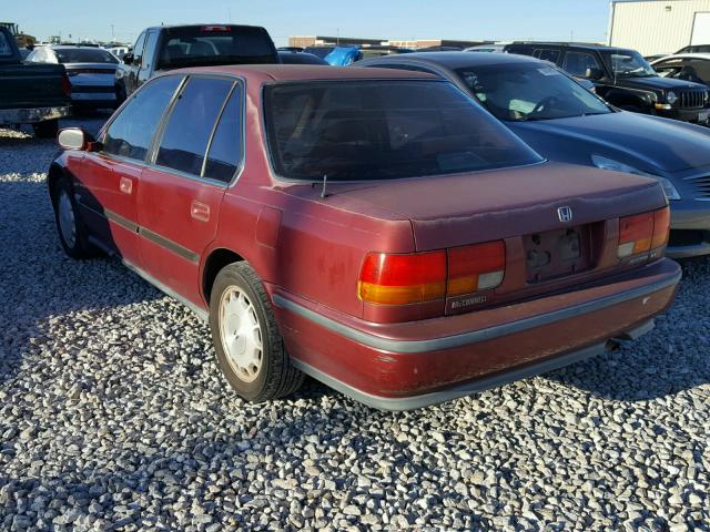 1HGCB7575PA135857 - 1993 HONDA ACCORD EX MAROON photo 3