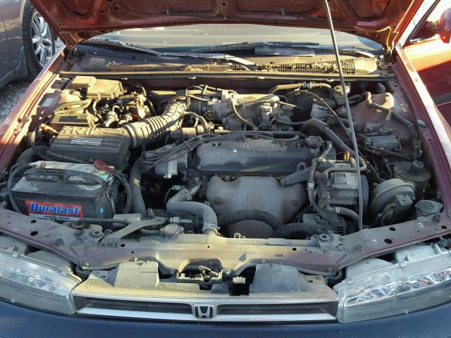 1HGCB7575PA135857 - 1993 HONDA ACCORD EX MAROON photo 7