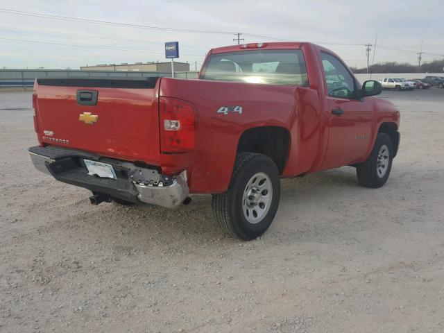 1GCNKPEA1DZ160450 - 2013 CHEVROLET SILVERADO RED photo 4