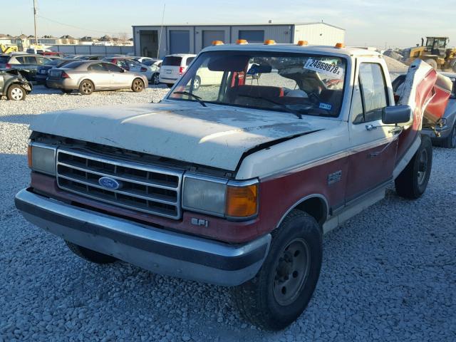 1FTHF25G6LKB38704 - 1990 FORD F250 WHITE photo 2