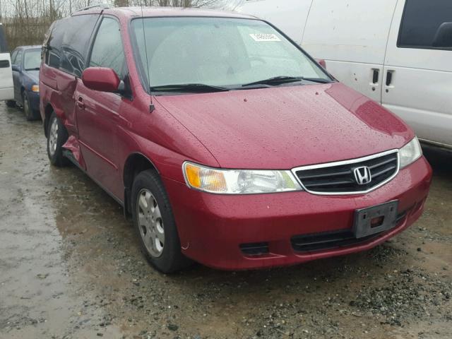 5FNRL18984B044293 - 2004 HONDA ODYSSEY EX RED photo 1