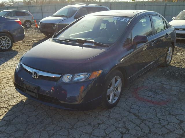 1HGFA15877L118276 - 2007 HONDA CIVIC EX BLUE photo 2