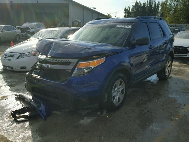 1FM5K7B88DGC78066 - 2013 FORD EXPLORER BLUE photo 2