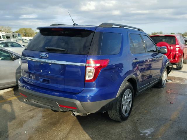 1FM5K7B88DGC78066 - 2013 FORD EXPLORER BLUE photo 4