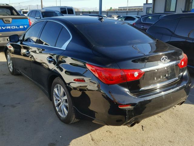 JN1BV7AP9FM347247 - 2015 INFINITI Q50 BASE BLACK photo 3