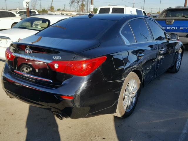 JN1BV7AP9FM347247 - 2015 INFINITI Q50 BASE BLACK photo 4