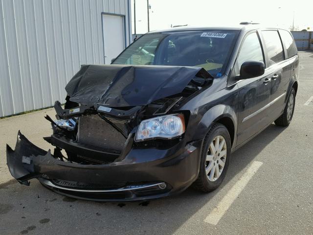 2C4RC1BG9ER395484 - 2014 CHRYSLER TOWN & COU BLACK photo 2