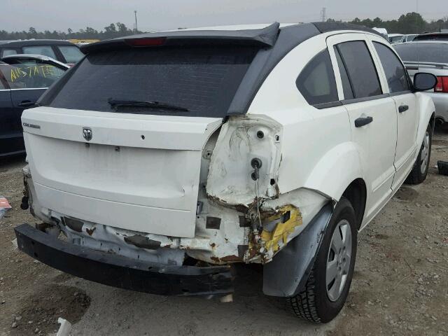 1B3HB28B68D678563 - 2008 DODGE CALIBER WHITE photo 4