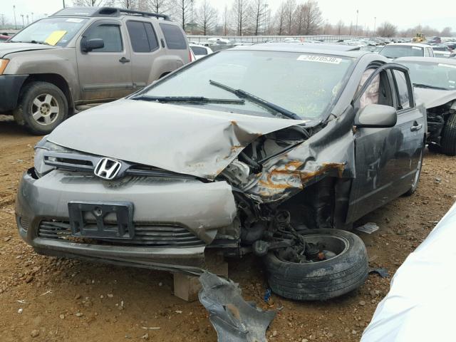 2HGFG12838H578164 - 2008 HONDA CIVIC EX GRAY photo 2