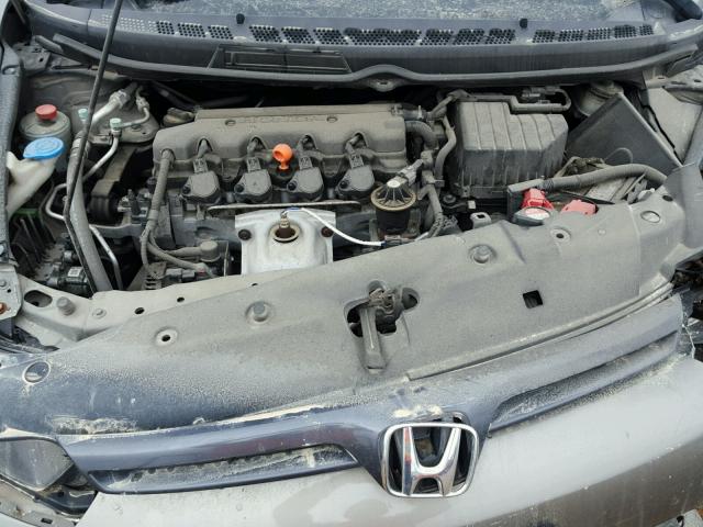 2HGFG12838H578164 - 2008 HONDA CIVIC EX GRAY photo 7