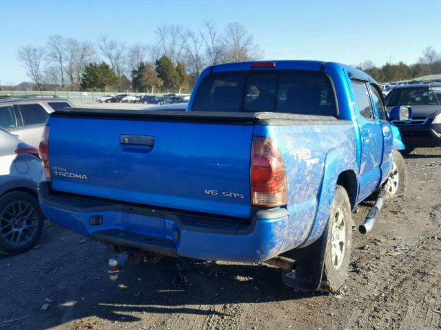 5TELU42N98Z487969 - 2008 TOYOTA TACOMA DOU BLUE photo 4