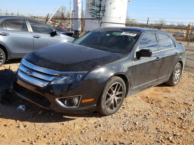 3FAHP0JA0BR318926 - 2011 FORD FUSION SEL BLACK photo 2