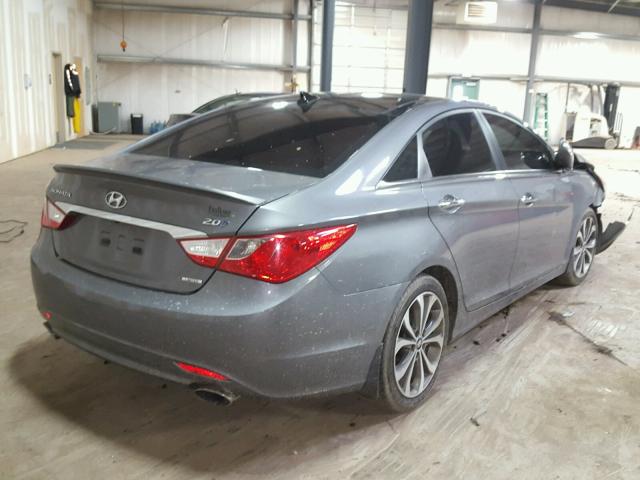 5NPEC4AB5DH578544 - 2013 HYUNDAI SONATA SE GRAY photo 4