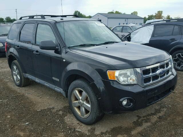 1FMCU03178KB27653 - 2008 FORD ESCAPE XLT BLACK photo 1