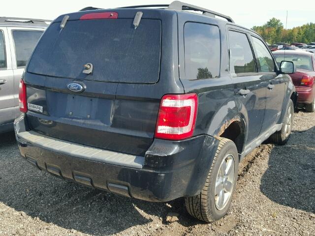 1FMCU03178KB27653 - 2008 FORD ESCAPE XLT BLACK photo 4