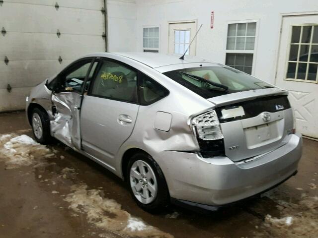 JTDKB20U567531308 - 2006 TOYOTA PRIUS SILVER photo 3