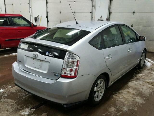 JTDKB20U567531308 - 2006 TOYOTA PRIUS SILVER photo 4