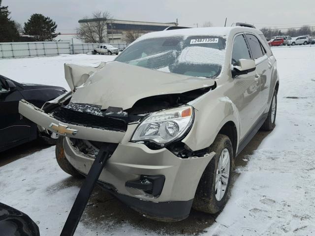 2GNALDEKXD1247539 - 2013 CHEVROLET EQUINOX LT BEIGE photo 2