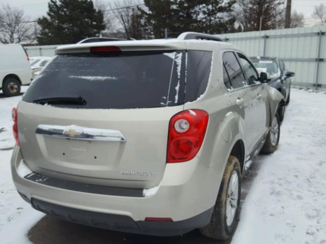 2GNALDEKXD1247539 - 2013 CHEVROLET EQUINOX LT BEIGE photo 4