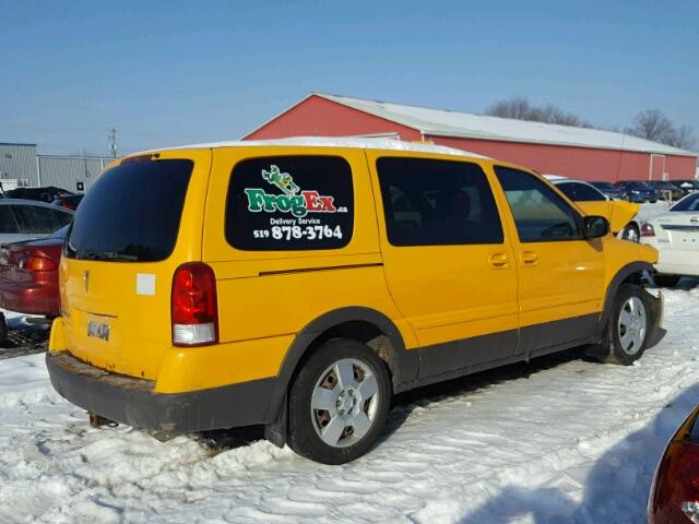 1GMDV03W67D191781 - 2007 PONTIAC MONTANA SV YELLOW photo 4