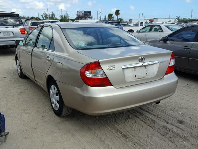 4T1BE32K54U836083 - 2004 TOYOTA CAMRY LE TAN photo 3