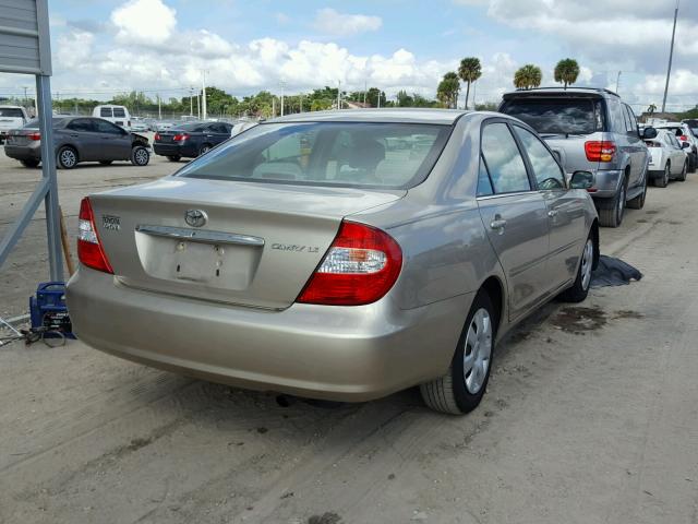 4T1BE32K54U836083 - 2004 TOYOTA CAMRY LE TAN photo 4