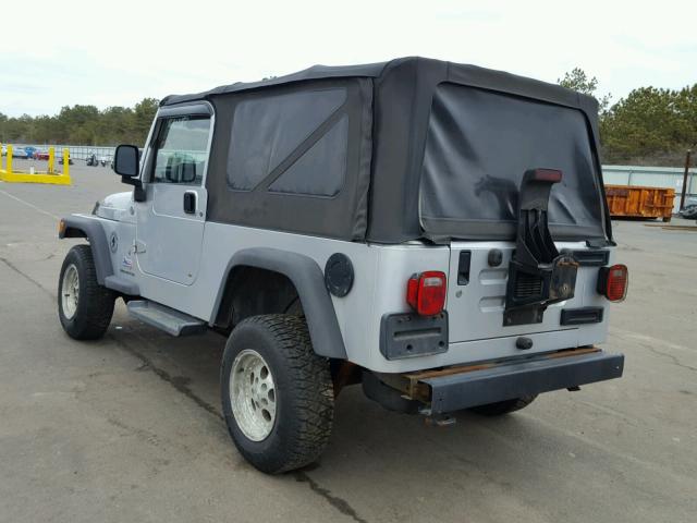 1J4FA44S85P368171 - 2005 JEEP WRANGLER / SILVER photo 3