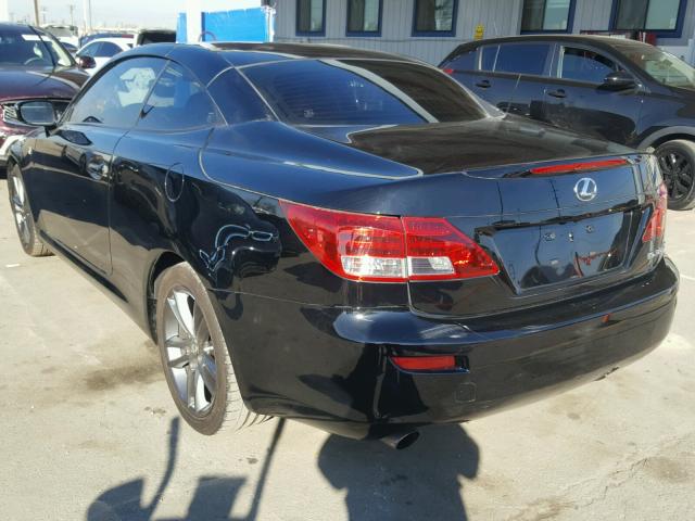 JTHFE2C29D2509260 - 2013 LEXUS IS 350 BLACK photo 3