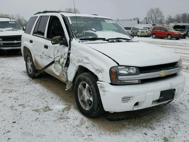 1GNDT13S582250689 - 2008 CHEVROLET TRAILBLAZE WHITE photo 1