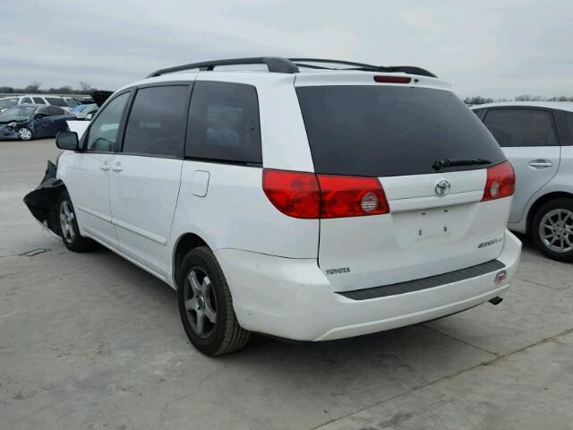 5TDZK23C69S270797 - 2009 TOYOTA SIENNA CE WHITE photo 3