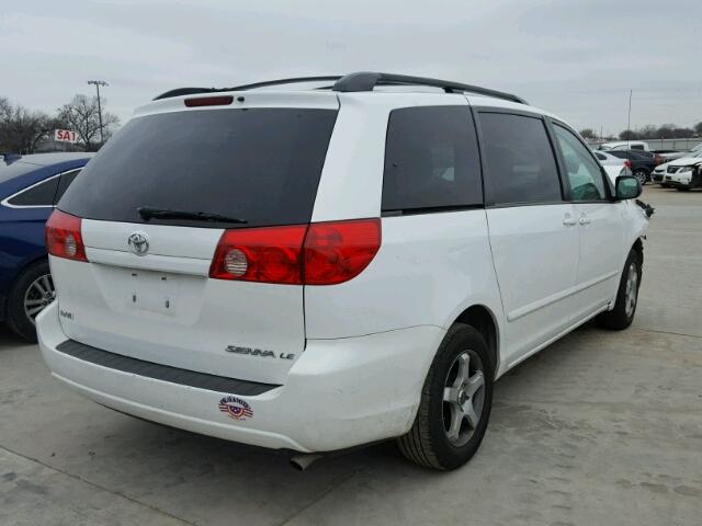 5TDZK23C69S270797 - 2009 TOYOTA SIENNA CE WHITE photo 4