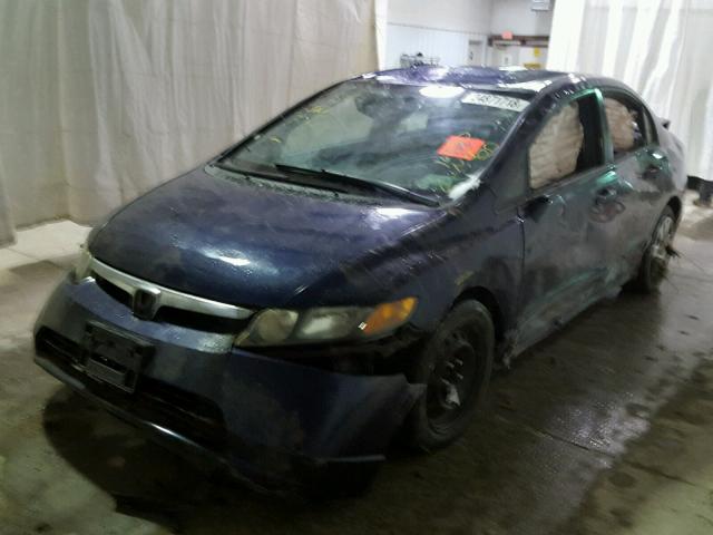 2HGFA16546H518909 - 2006 HONDA CIVIC LX BLUE photo 2