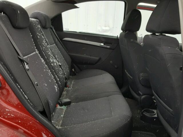 KL1TD5DE8AB091424 - 2010 CHEVROLET AVEO LS RED photo 6