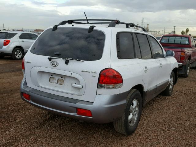 KM8SC13D26U111067 - 2006 HYUNDAI SANTA FE G WHITE photo 4