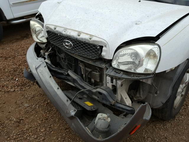 KM8SC13D26U111067 - 2006 HYUNDAI SANTA FE G WHITE photo 9