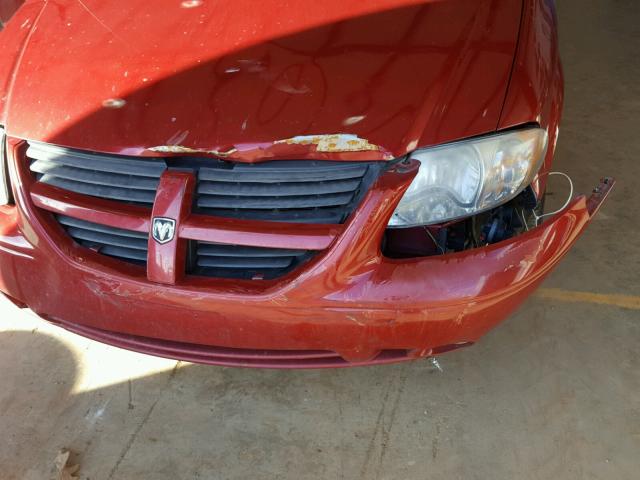 2D4GP44L47R203921 - 2007 DODGE GRAND CARA RED photo 9